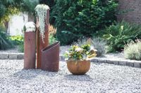 Pflanzschale Blumenschale Fiberglas ALICE Corten-Optik