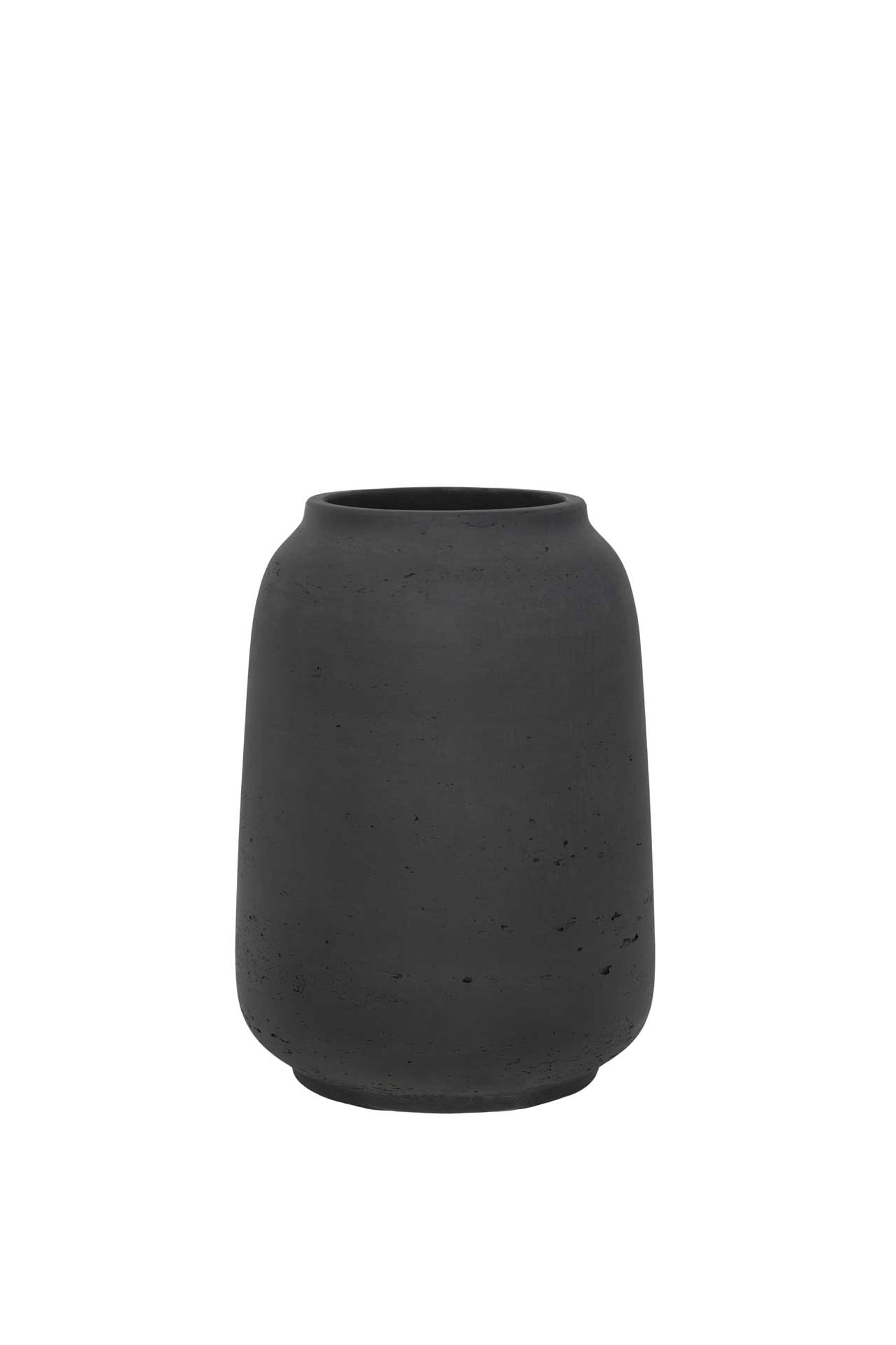 Tischvase MONTI Fiberglas 24x34 cm Anthrazit Tischvase MONTI Fiberglas 24x34 cm Anthrazit