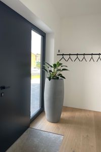 Pflanzkübel Blumenkübel Fiberglas OPUS - Beton-Design Grau