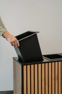 Pflanzkübel Holz aus Akustikpaneelen SILENT