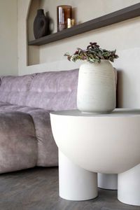 Tischvase MONTI Fiberglas 24x34 cm Beige