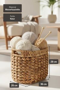 Korb Dekokorb WODA Wasserhyazinthe Natur Korb Dekokorb WODA Wasserhyazinthe Natur