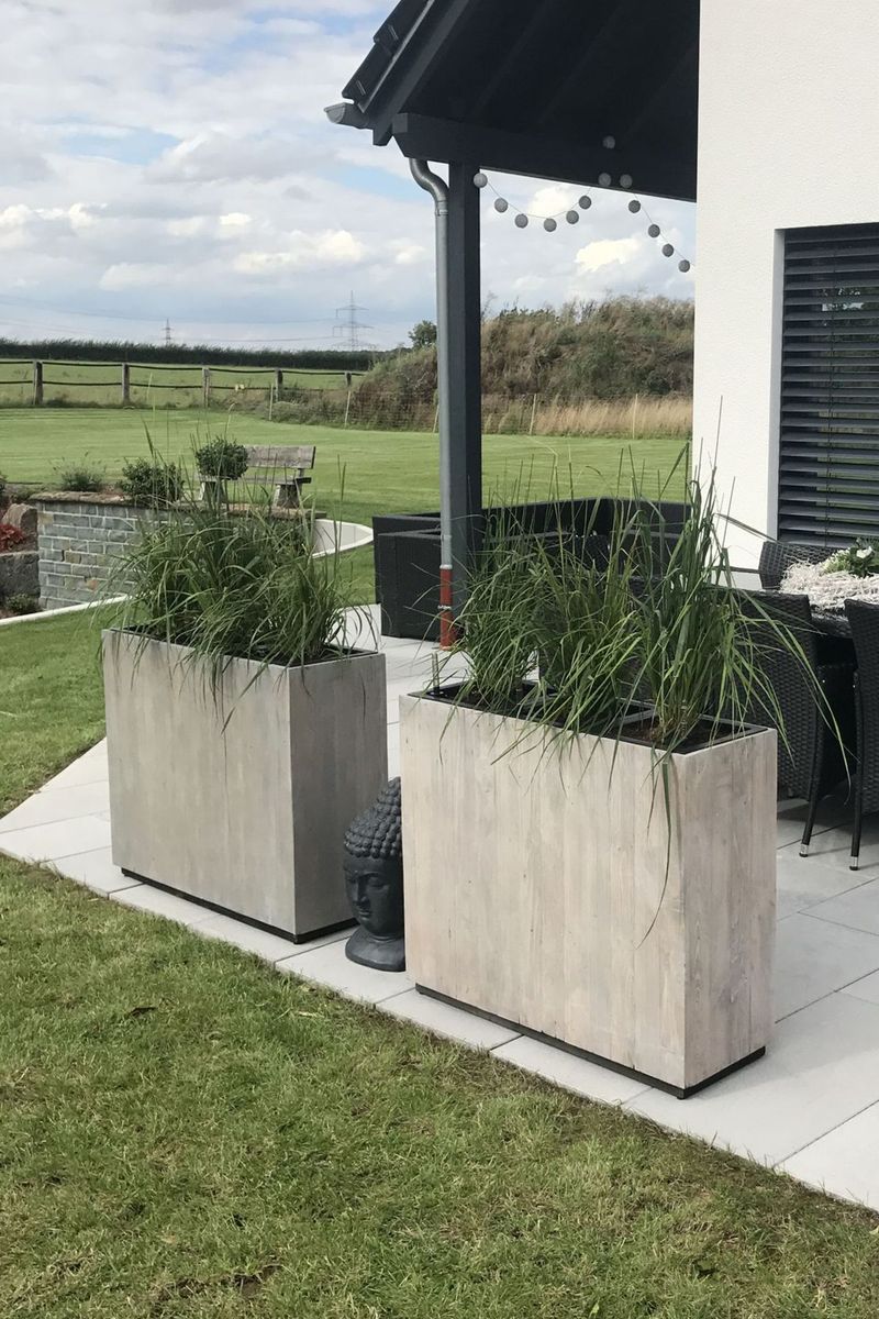 Pflanzkübel Raumteiler Recycling Holz