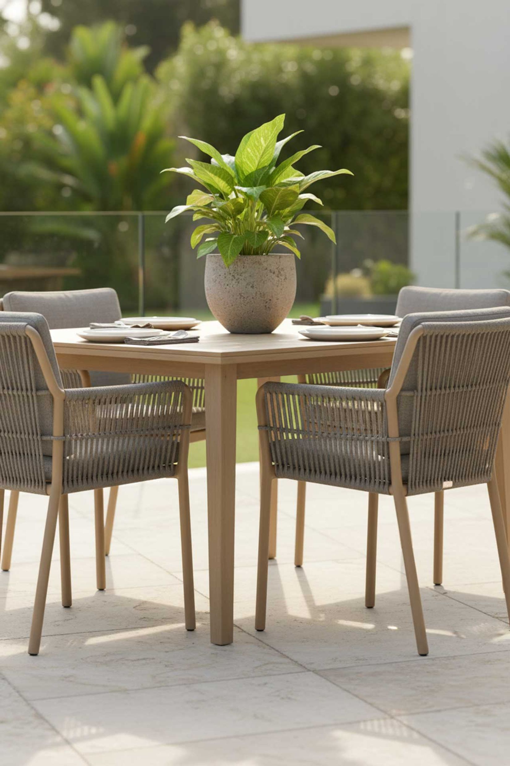 Pflanzkübel Blumentopf Fiberzement RAFIOT Erdgrau