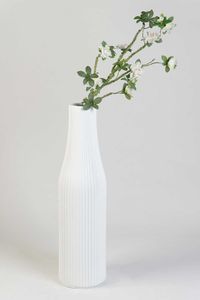 Bodenvase Fiberglas VERTIGO Weiß Matt 