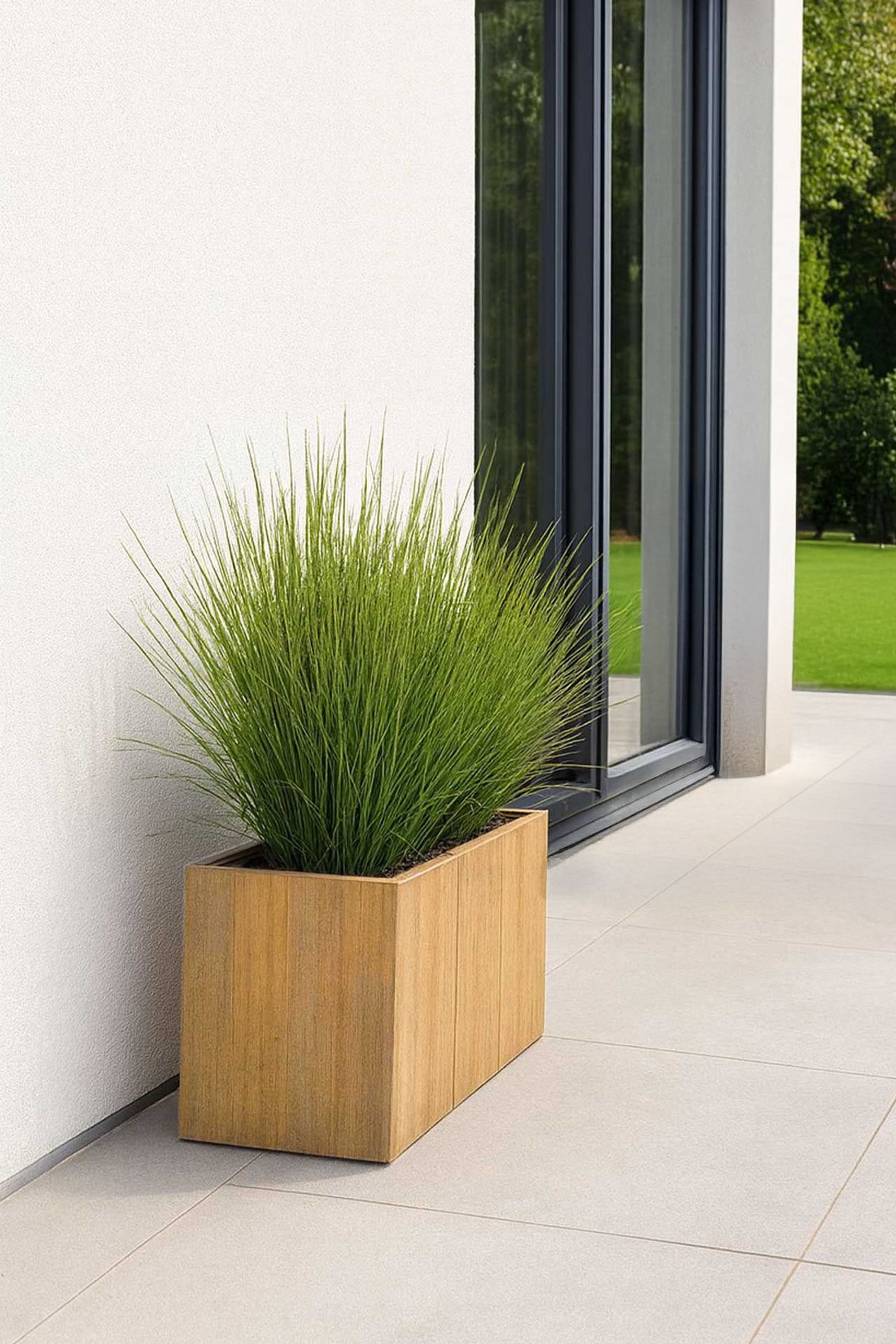 Pflanzkübel Pflanztrog Holz MAXI Braun