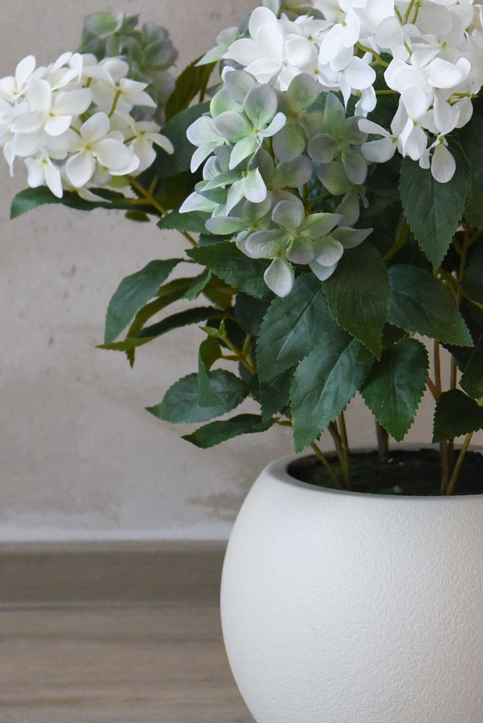 Kunstpflanze Hortensie im Topf Kunststoff HYDRANGA creme Kunstpflanze Hortensie im Topf Kunststoff HYDRANGA creme