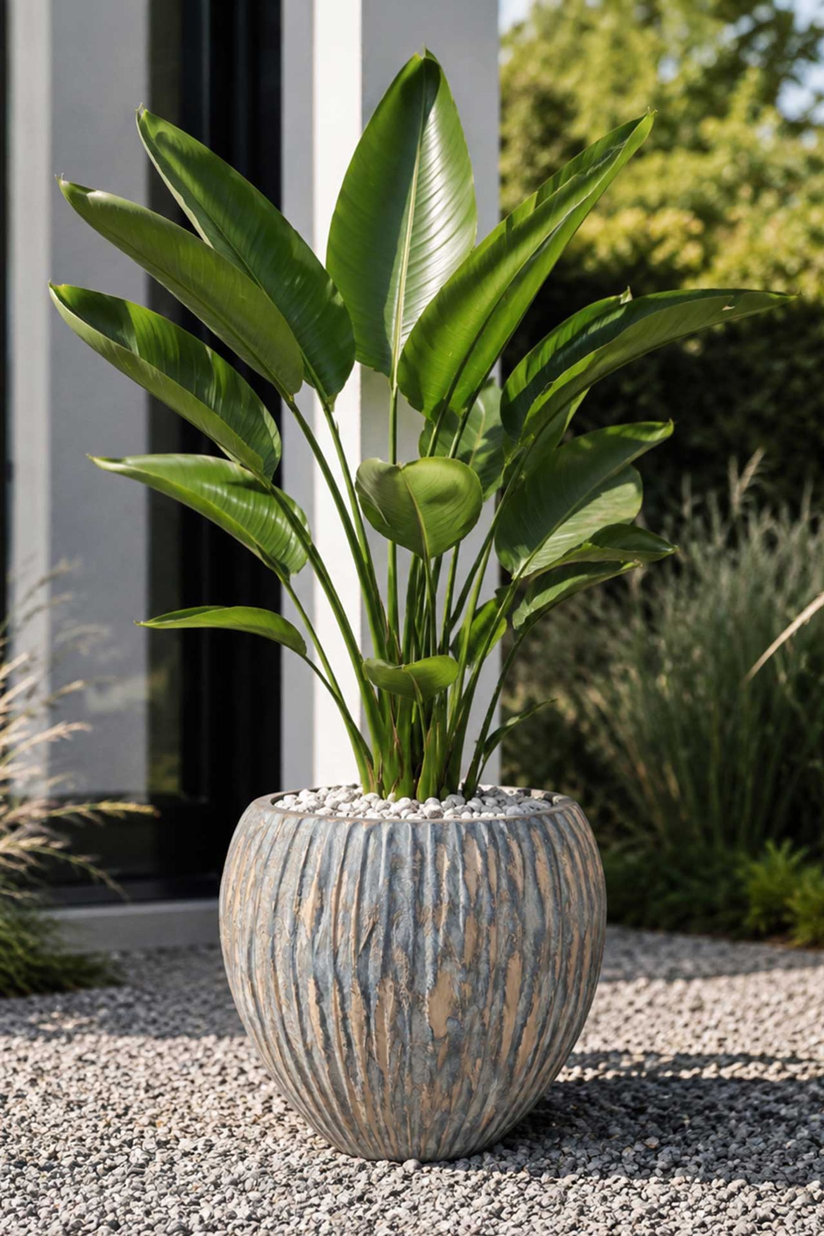 Pflanztopf DRAPER Fiberglas 39x34 cm Grau