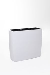Pflanzkübel Raumteiler Fiberglas INCURVO weiß matt