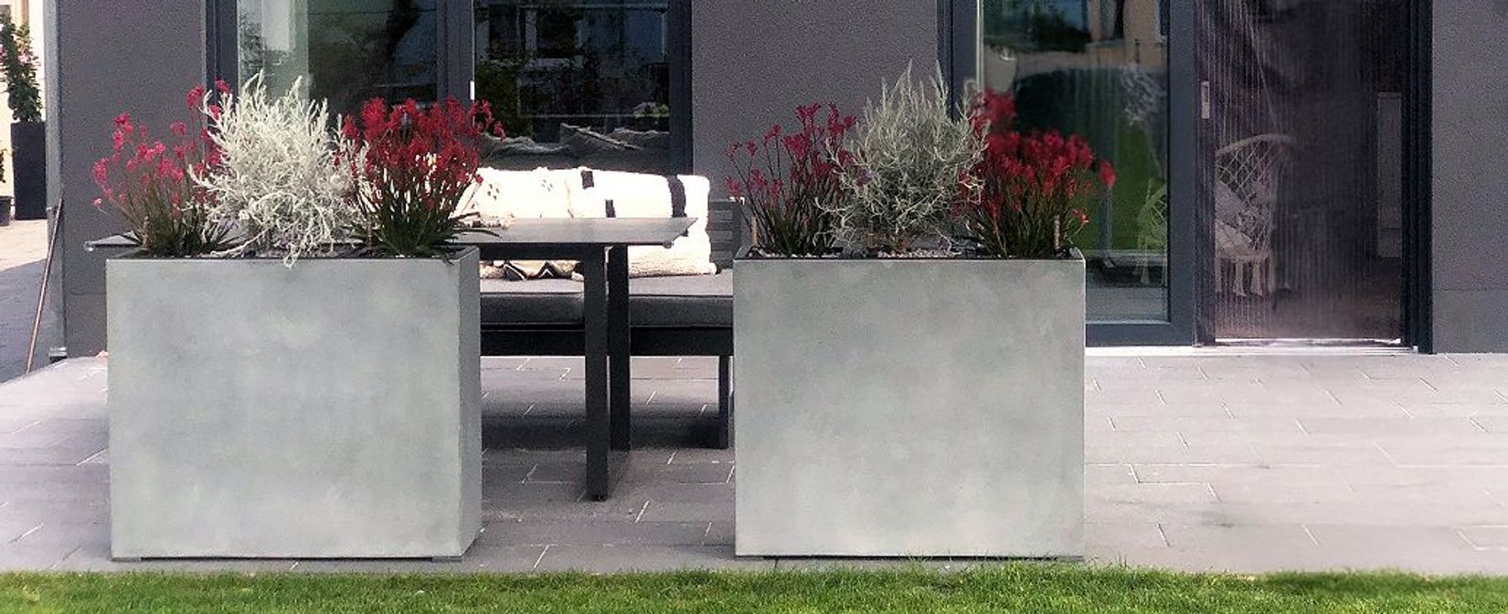 Pflanzkübel Sichtschutz Terrasse