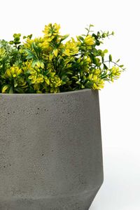 Pflanzkübel Blumenkübel Fiberglas NEXORA Vesuvgrau