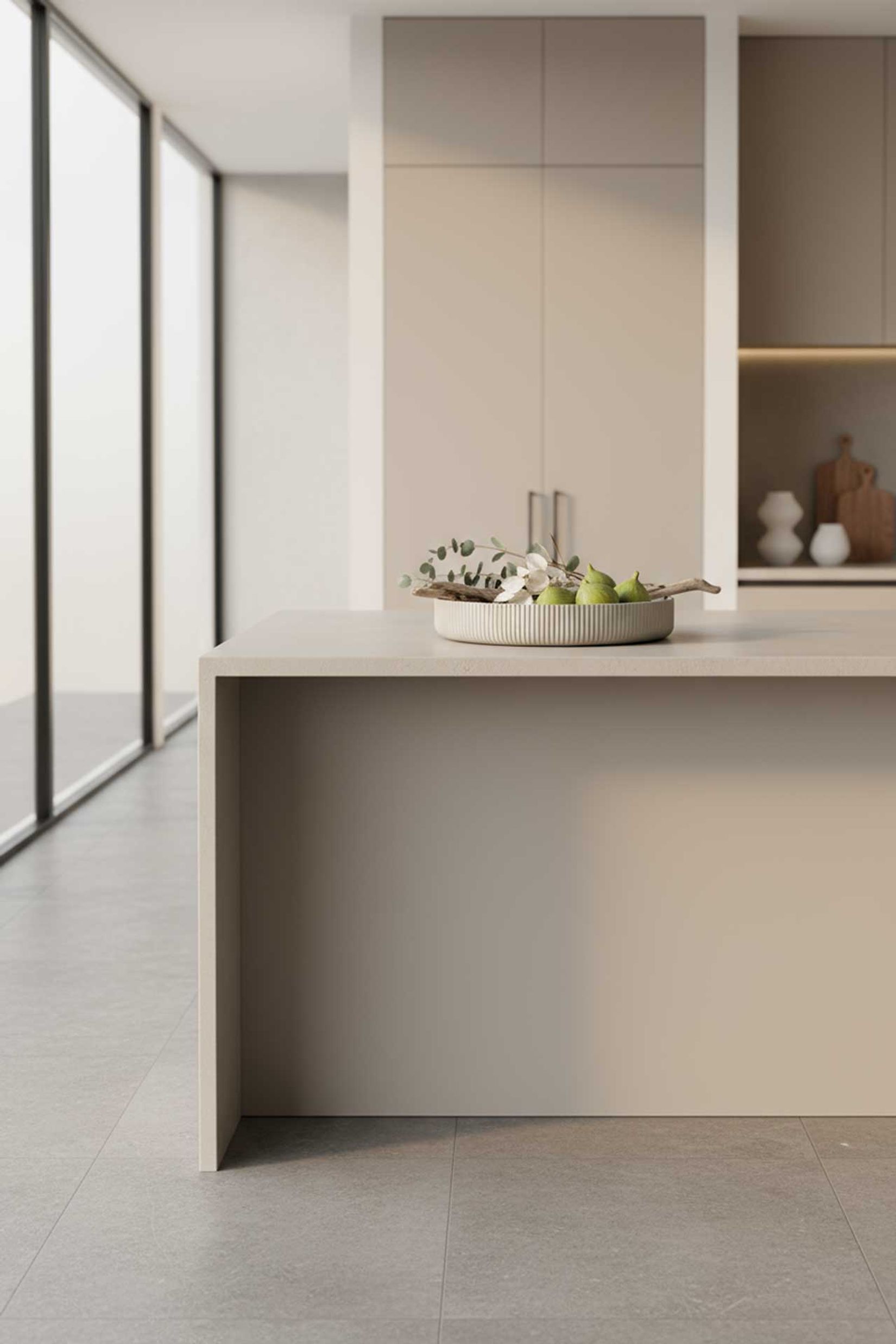 Pflanzschale Dekoschale Fiberglas ORYVEN Skandigrau Pflanzschale Dekoschale Fiberglas ORYVEN Skandigrau