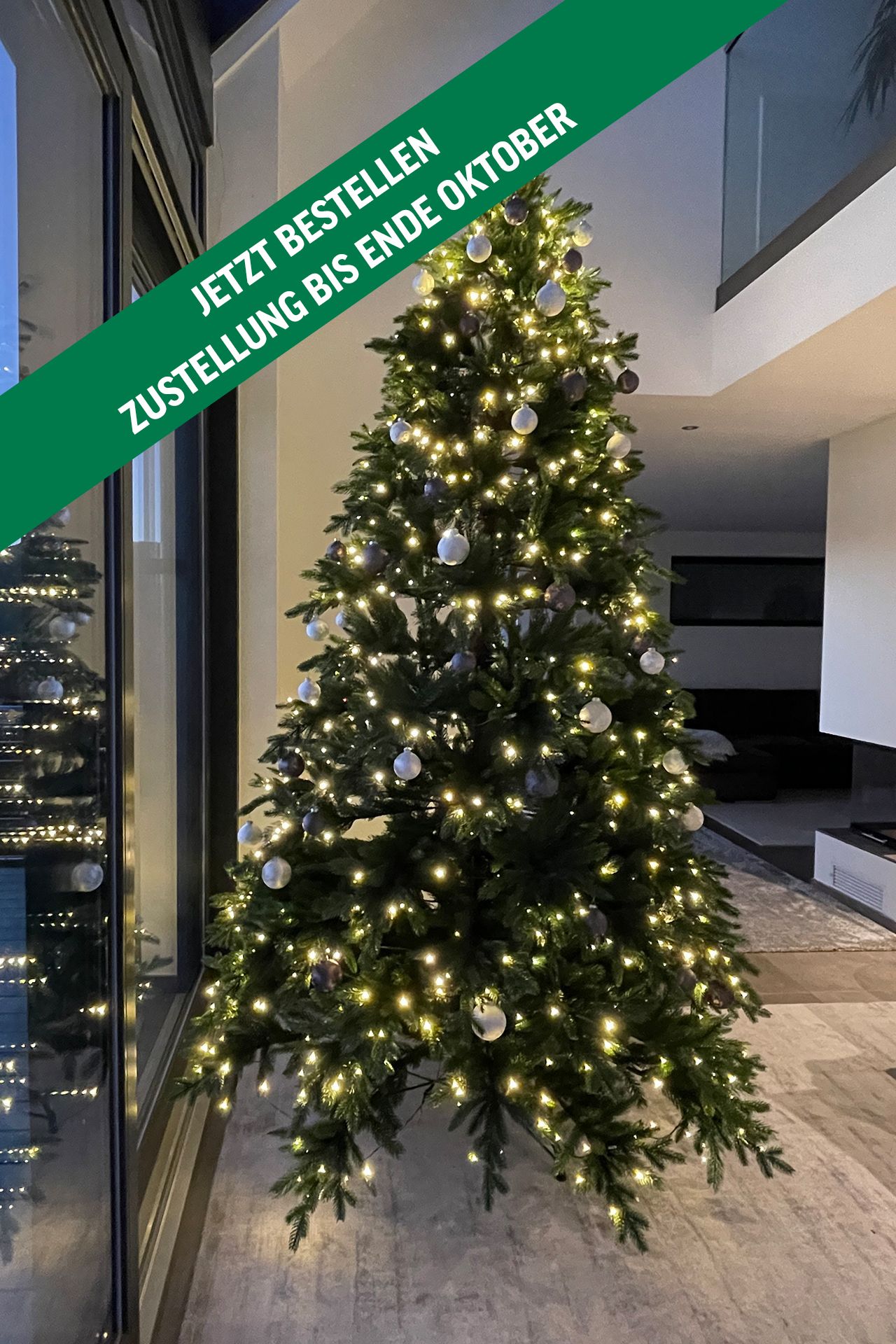 Künstlicher Weihnachtsbaum Premium Nordmanntanne, 300 cm hoch | 403001363004