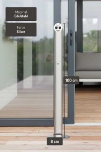 Standascher Standaschenbecher Edelstahl gebürstet CENICERO