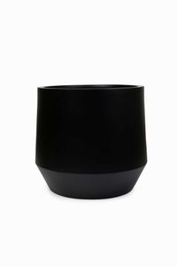 Blumentopf Pflanztopf Fiberglas NEXORA Schwarz