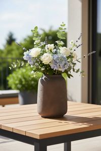 Tischvase MONTI Fiberglas 24x34 cm Braun