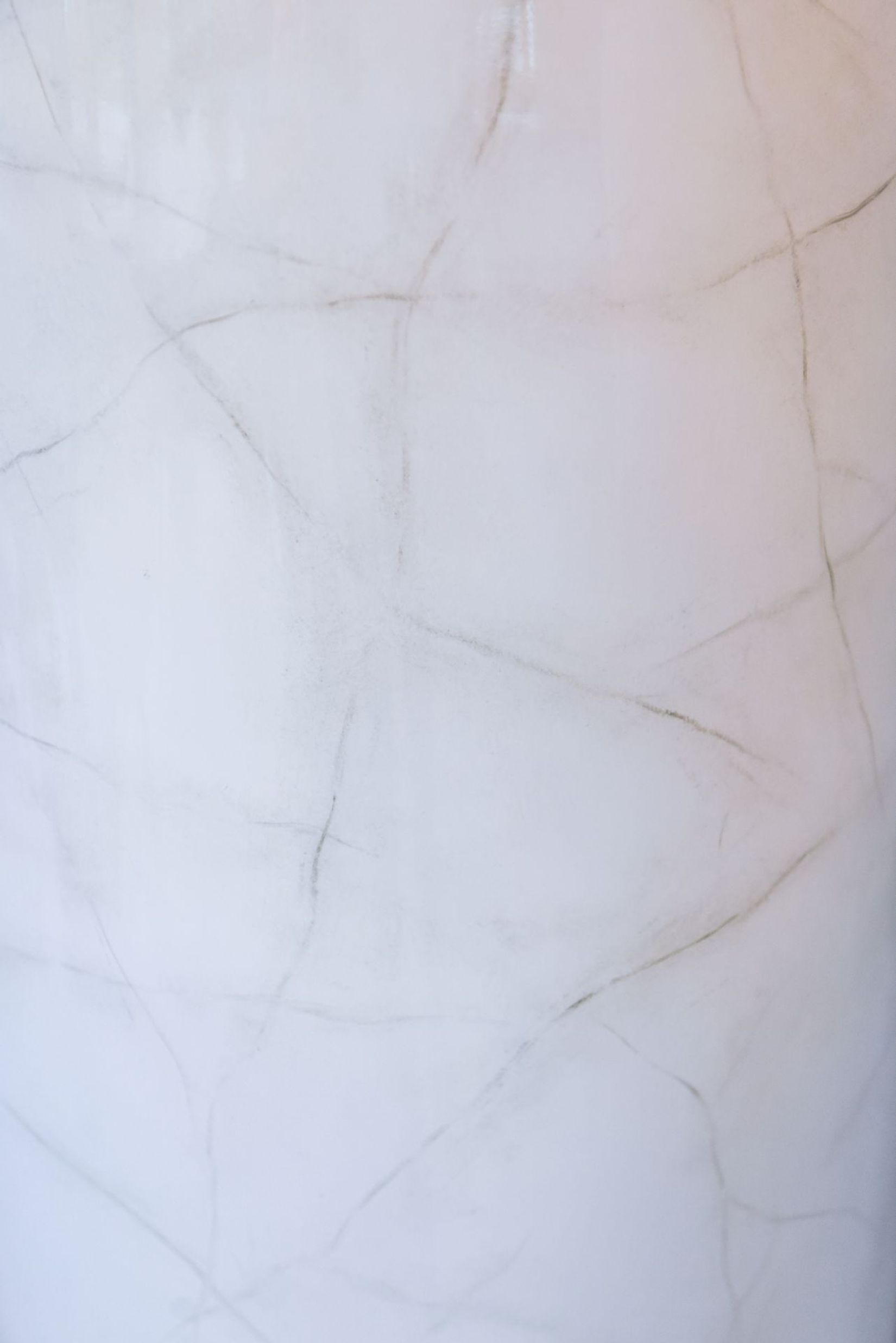 Pflanzkübel Pflanzgefäß exklusiv "Cavita", Weiß Marmor Hochglanz