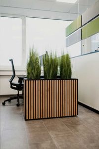 Pflanzkübel Holz aus Akustikpaneelen SILENT