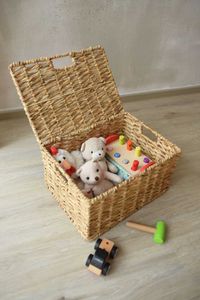 Korb Regalkorb SECCHIO Wasserhyazinthe Natur