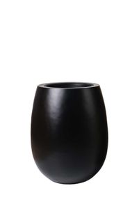 Blumentopf BALAO Fiberglas 40x50 cm Schwarz