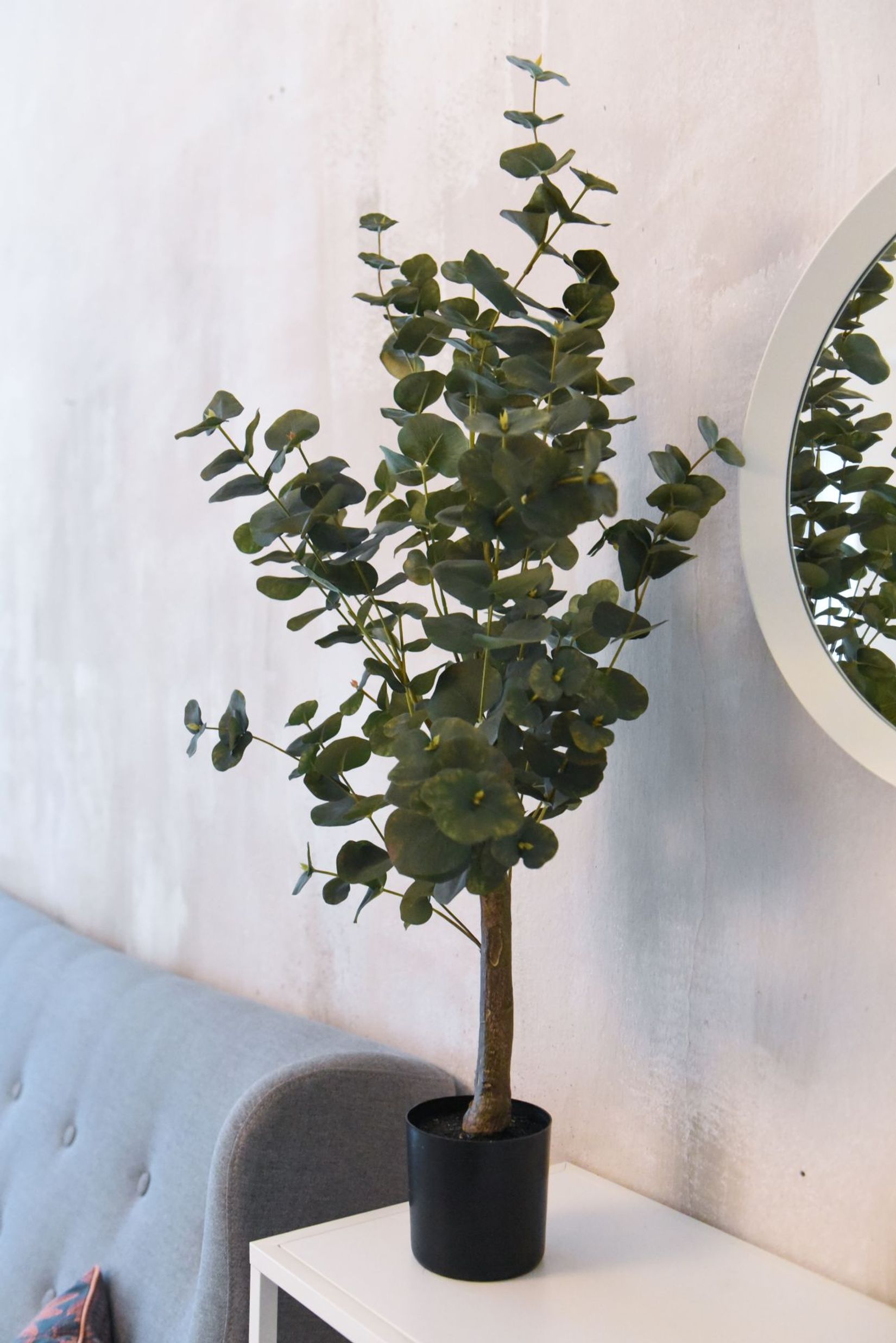 Kunstpflanze Eukalyptus im Topf EUKALY