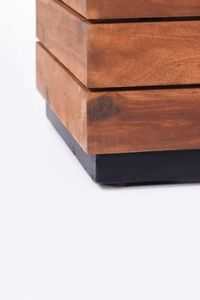 Pflanzkübel Pflanztrog Holz Akazie "Maxi", Braun