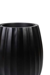 Blumentopf BALAO ARC Fiberglas 39x50 cm Schwarz Blumentopf BALAO ARC Fiberglas 39x50 cm Schwarz