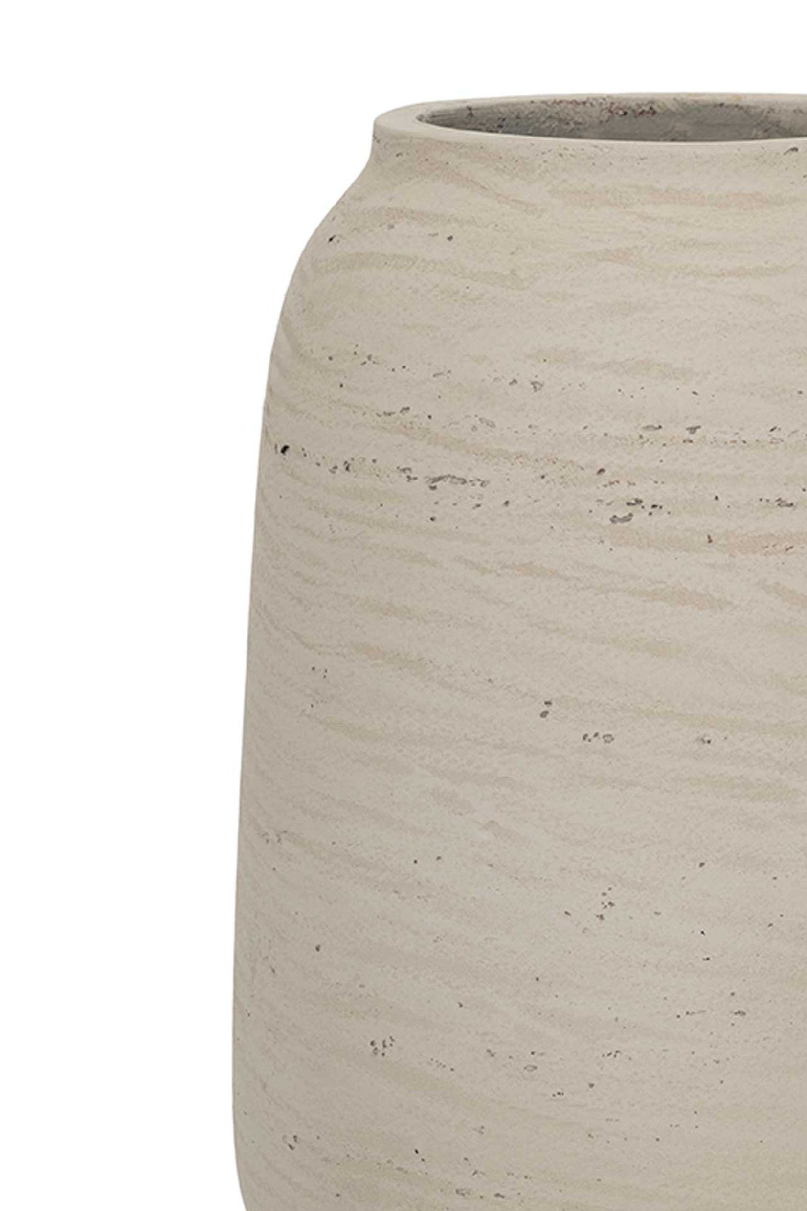 Tischvase MONTI Fiberglas 24x34 cm Beige Tischvase MONTI Fiberglas 24x34 cm Beige