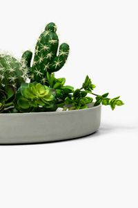 Pflanzschale Dekoschale Fiberglas ORYVEN Beton-Design Grau