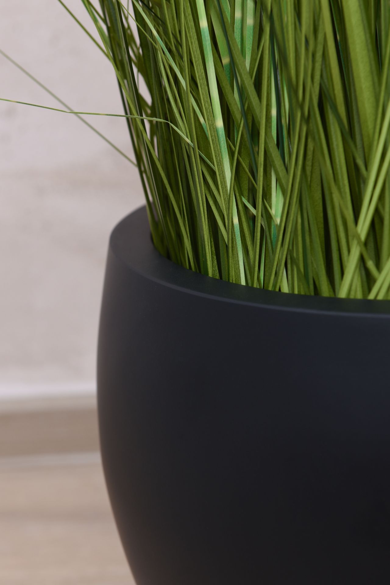 Plastia Blumentopf Narcis – Durchmesser 50 Cm, Anthrazit, Aus Hochwertigem Kunststoff