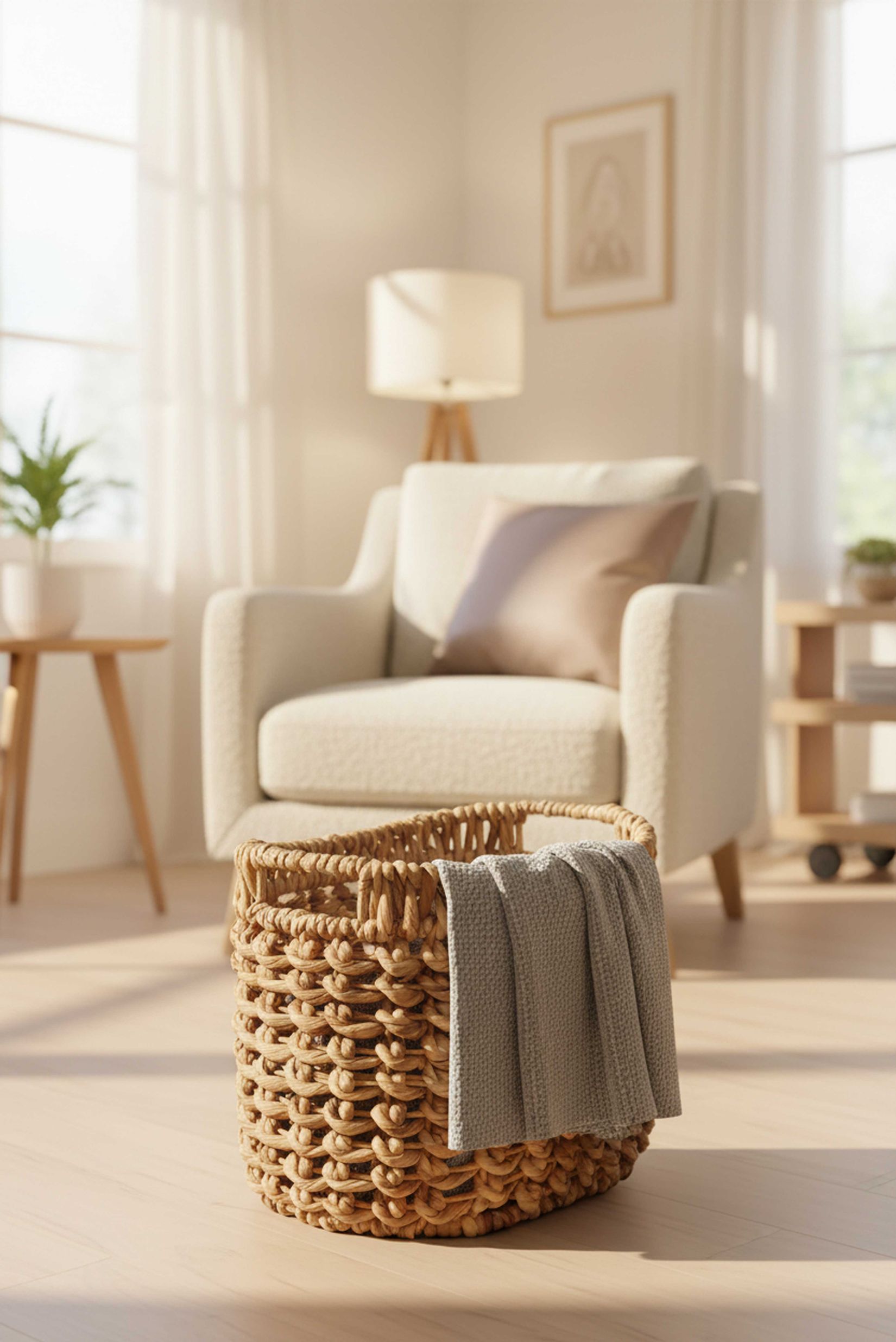 Korb Dekokorb WODA Wasserhyazinthe Natur Korb Dekokorb WODA Wasserhyazinthe Natur