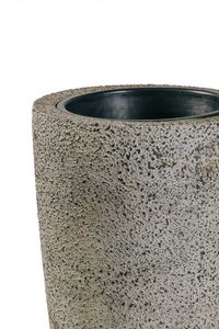 Pflanzkübel Blumenkübel Fiberglas CITY creme rough