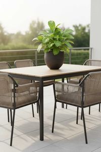 Pflanzkübel Blumentopf Fiberglas RAFIOT Anthrazit