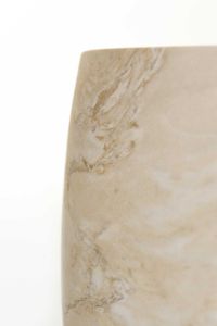 Blumentopf Fiberglas ANIRA 45x46 cm Beige