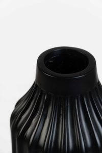 Bodenvase Fiberglas VERTO Schwarz Matt 