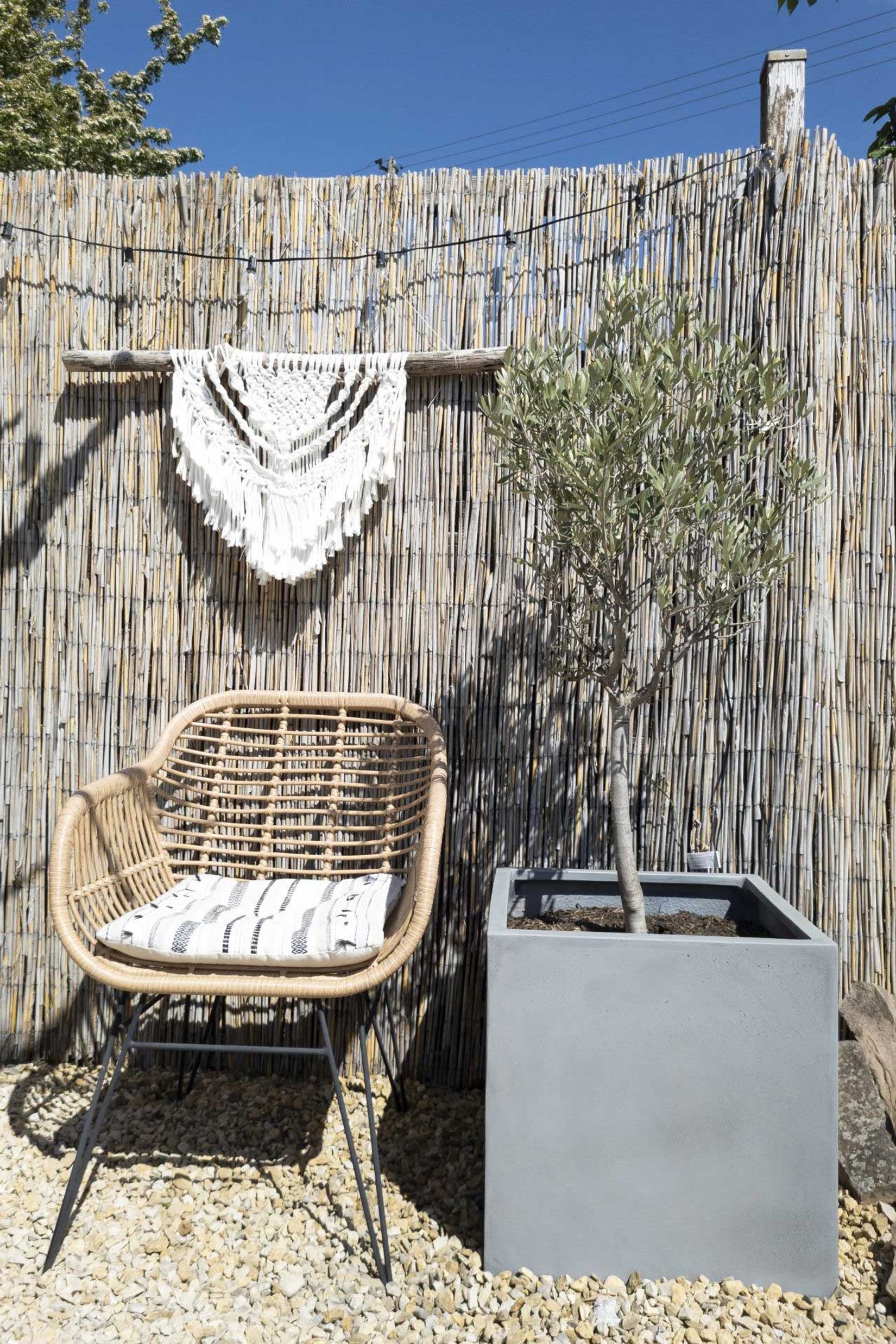 Pflanzkübel Blumenkübel Fiberglas "Block" Würfel, Beton-Design, Grau