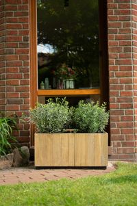 Pflanzkübel Pflanztrog Recycling Holz "Maxi", Antik Braun
