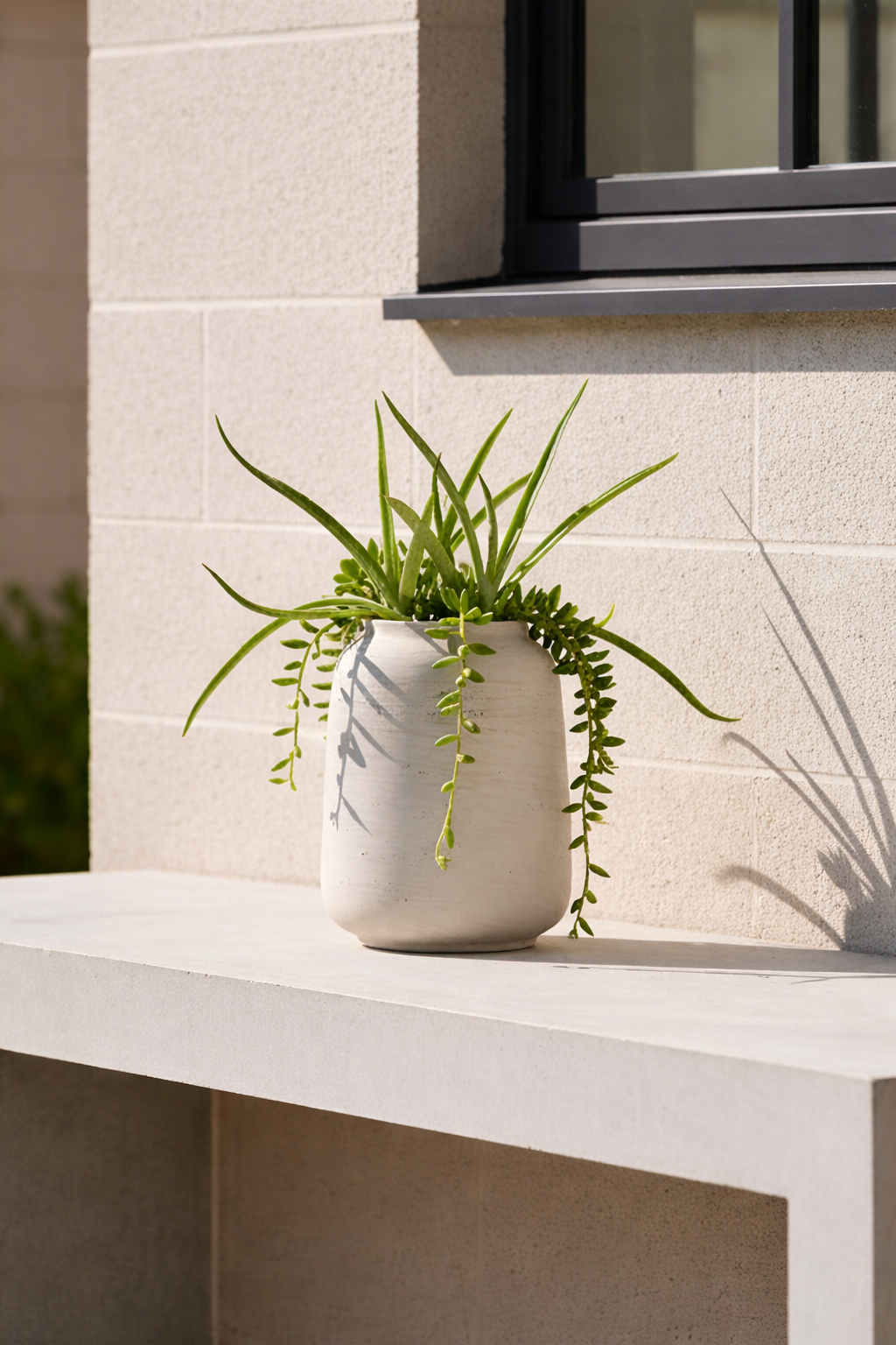 Tischvase MONTI Fiberglas 24x34 cm Beige