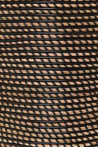 Pflanzkübel Rattan MACETA Schwarz Natur