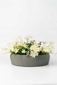 Pflanzschale Dekoschale Fiberglas ERYNA Tiefgrau