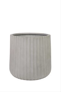 Blumentopf VEKRA ARC Fiberglas 48x50 cm Grau