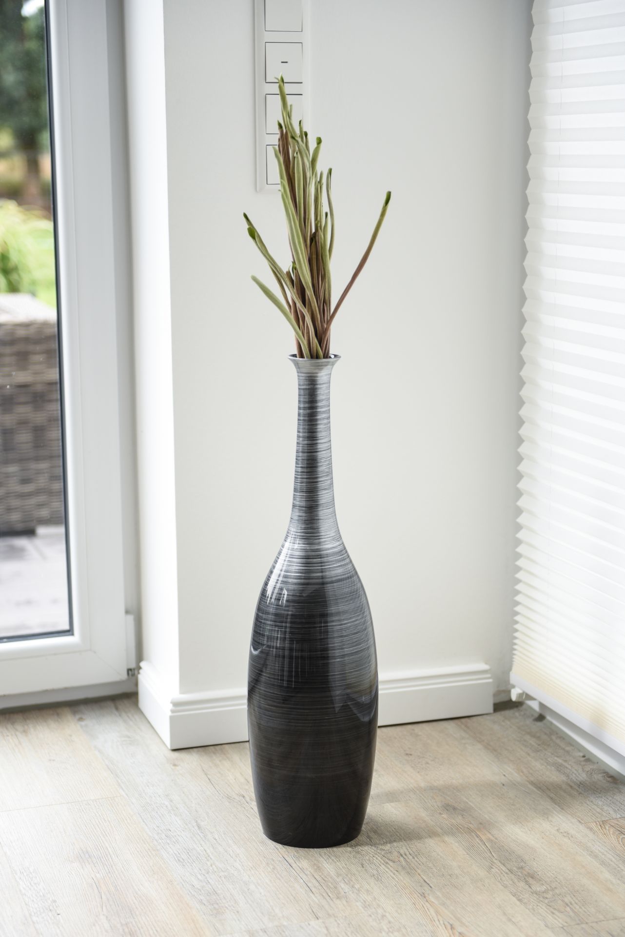 Vase Deko Bodenvase Fiberglas