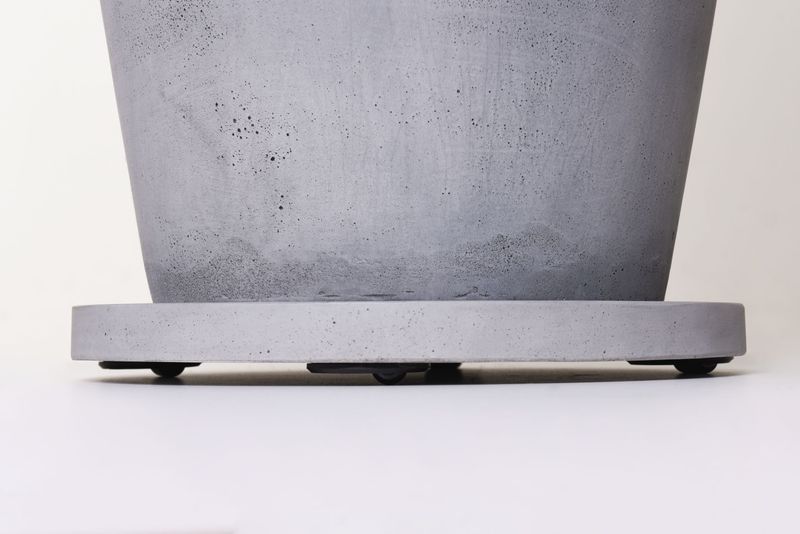 Pflanzenroller rund für Pflanzkübel MOVO Ø 36 cm Grau | 666150030121
