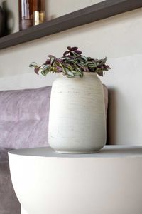 Tischvase MONTI Fiberglas 24x34 cm Beige