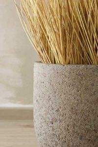 Pflanzkübel Blumentopf Fiberzement CALDO Erdgrau