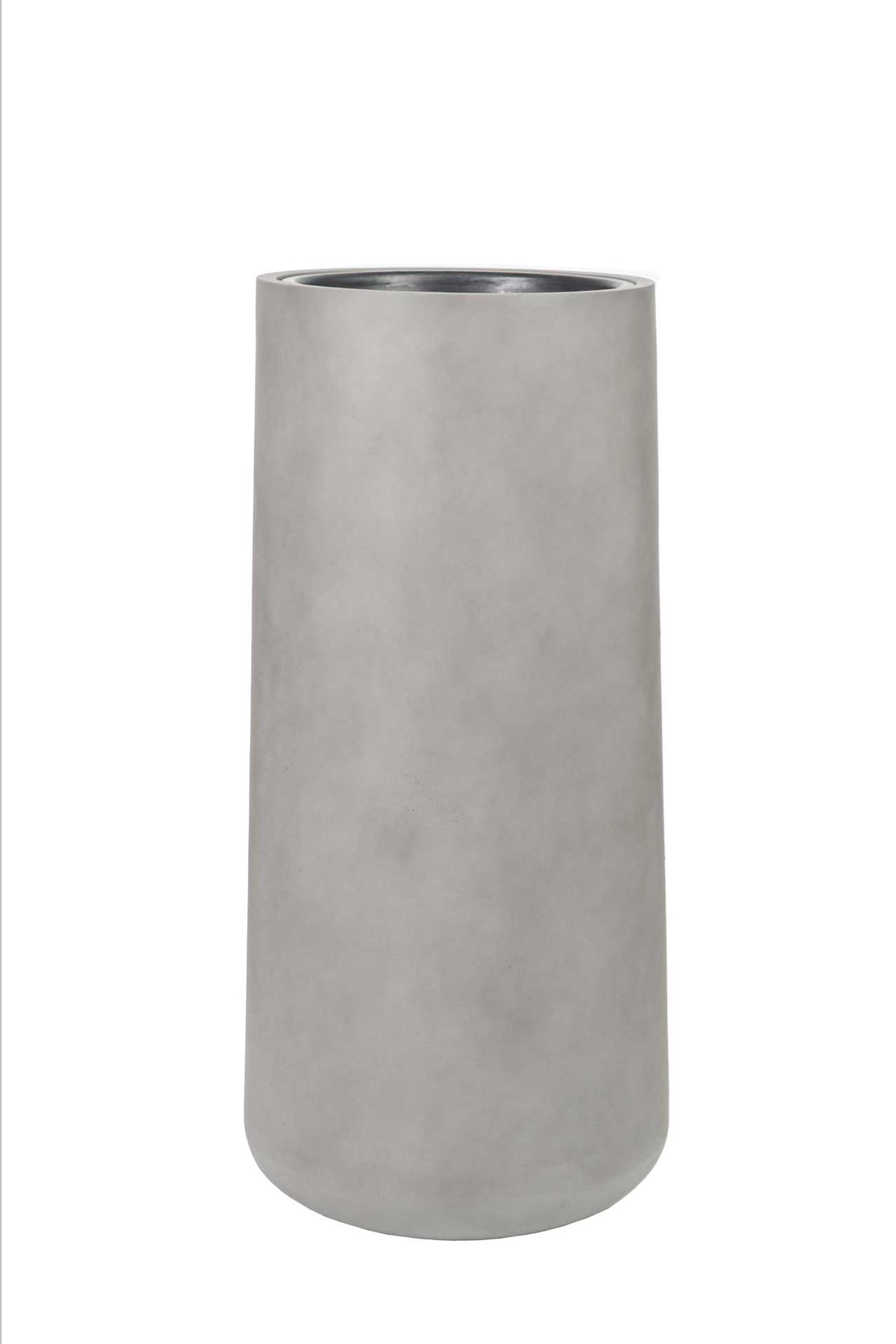Pflanzkübel EKZITA Fiberglas 38x80 cm Grau Pflanzkübel EKZITA Fiberglas 38x80 cm Grau