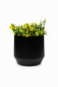 Blumentopf Pflanztopf Fiberglas NEXORA Schwarz