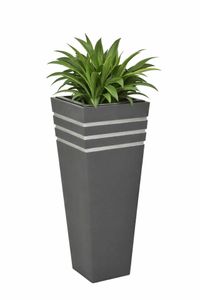 Pflanzkübel Blumenkübel Zink "New Classic", Anthrazit
