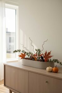 Pflanzschale Dekoschale SOLENA Fiberglas Betongrau