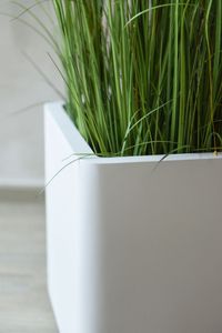 Pflanzkübel Blumenkübel Fiberglas Weiß Matt MAXI ROUND